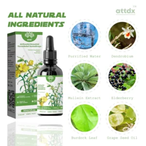 ATTDX AirflowAid Bronchial ThroatRelief HerbalDrops