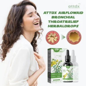 ATTDX AirflowAid Bronchial ThroatRelief HerbalDrops