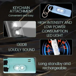Ceoerty™ 130DB Self-defense Alarm with Double LED Flashlight