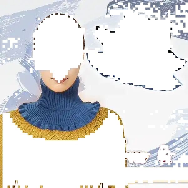 Cozy Knitted Dickey Collar