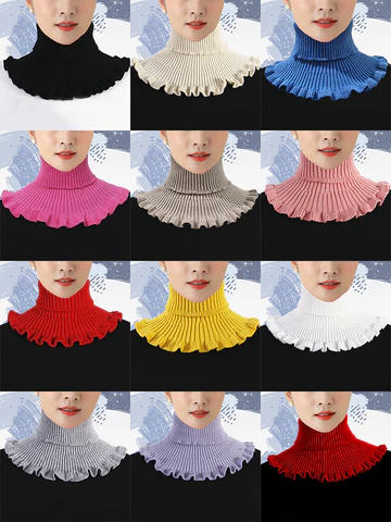 Cozy Knitted Dickey Collar