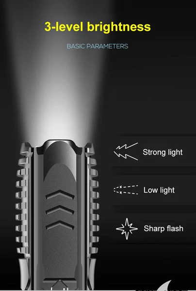 GFOUK™ FlashProwess Rechargeable Flashlight