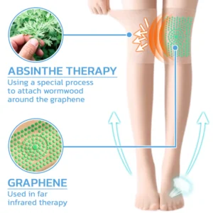 Alternative view of IONSDETOX Tourmaline Acupressure Self-heating Silk Stocks