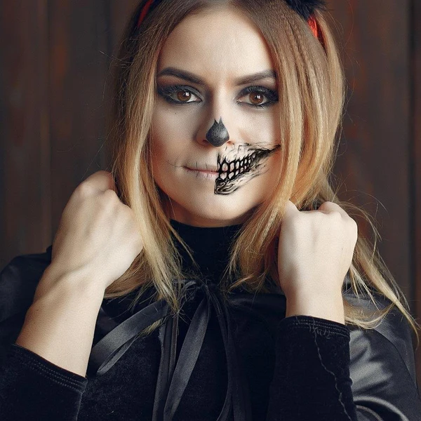 Halloween Prank Make-up Tydelike Tattoo😈Realisties en maklik om te verwyder