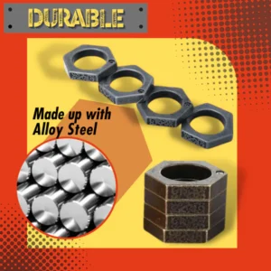 Hexagon Self Defense Emergency Ring