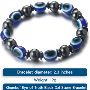 Khumbu™ Eye of Truth Black Dzi Stone Bracelet