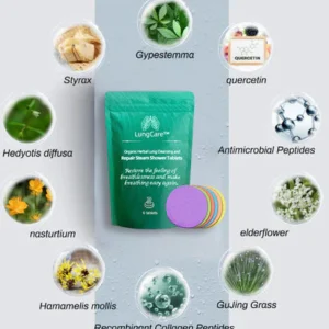 LungCare™ Organic Herbal Lung Cleansing and Repair Steam Shower Tablets