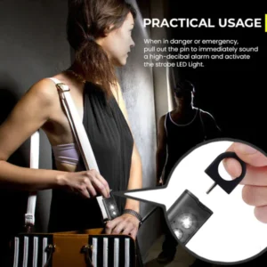 Oveallgo™ 130dB Loud Self Defence Alarm Keychain with LED Strobe Light