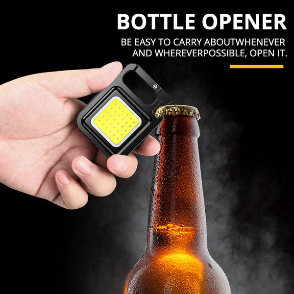 Seurico™ Portable Flashlight Keychain Mini LED Light Glare COB USB Charging - Image 7