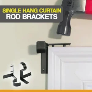 Single Hang Curtain Rod Brackets