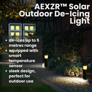 Alternative view of BIKENDA™ solar outdoor de-icing light
