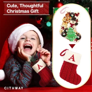 Alternative view of Cithway™ Alphabet Knit Christmas Stocking