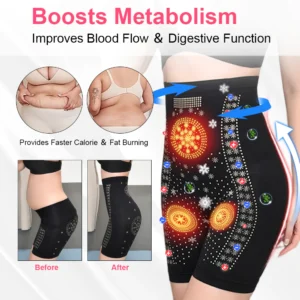 Alternative view of Seurico™ Negative Oxygen Ion Fat Burning Detox Extra High-Waisted Shaper Short
