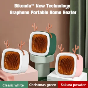 Bikenda™ naujos technologijos grafeninis nešiojamas namų šildytuvas