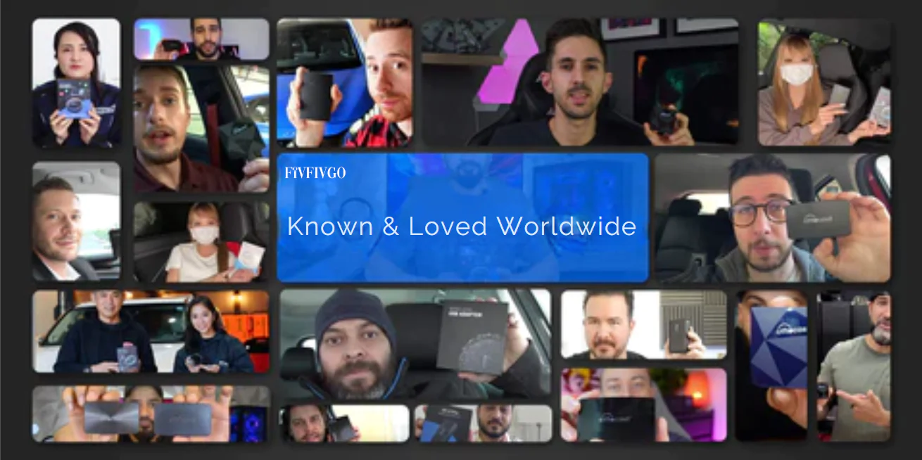 Fivfivgo™ Play2Video Kabelloses CarPlay/Android Auto