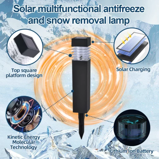 Fivfivgo™ Solar Powered Electromagnetic Resonance De-icing Light