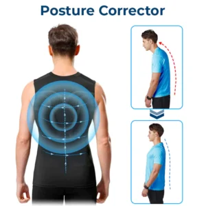 Alternative view of GFOUK™ IONICMEN Tourmaline PostureCorrector Vest