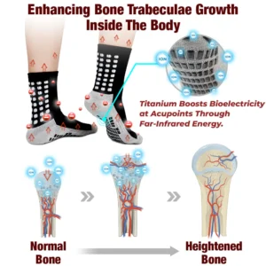 Alternative view of GFOUK™ PeakGrowth Far Infrared Heightening Tourmaline Socks