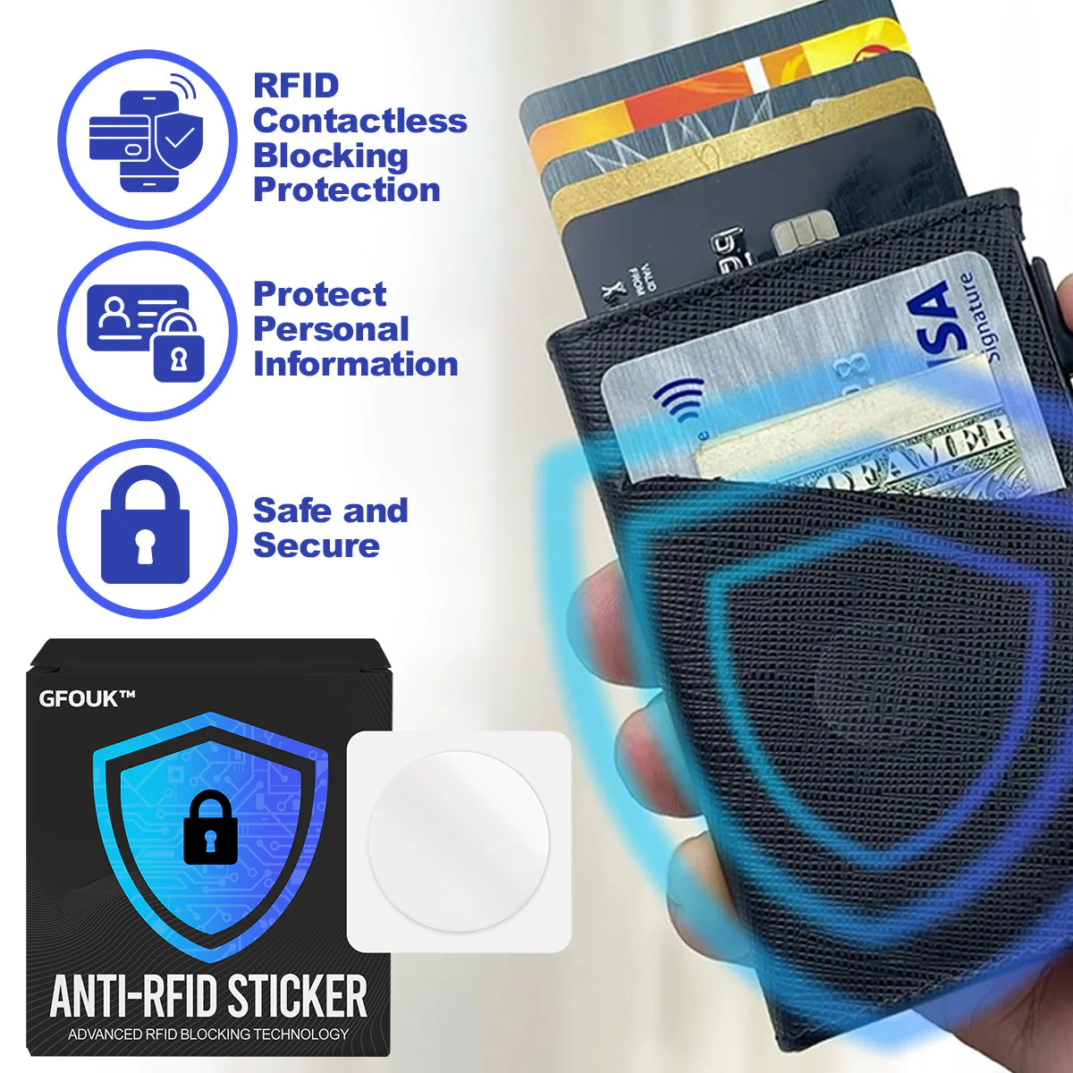 GFOUK™ Transparent Anti-RFID Sticker - Image 2