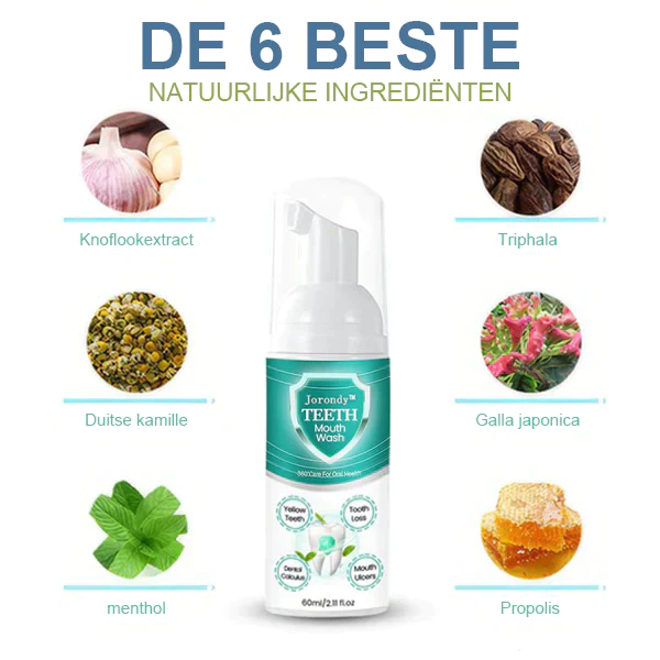 Jorondy™ TEETH Mondwater – Los alle orale problemen op