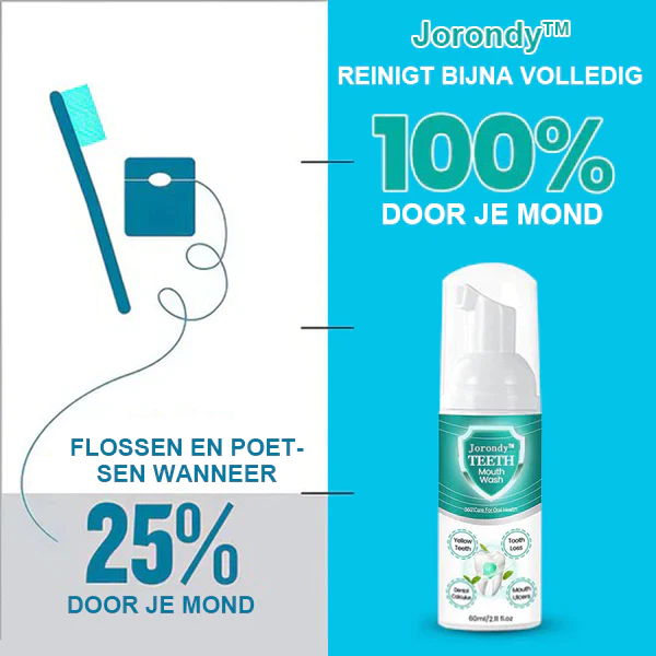 Jorondy™ TEETH Mondwater – Los alle orale problemen op