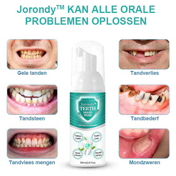 Jorondy™ TEETH Mondwater – Los alle orale problemen op