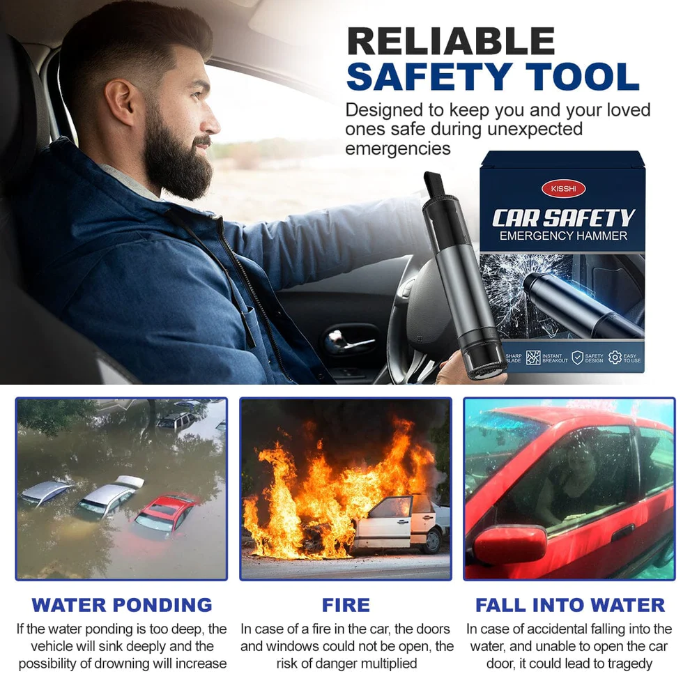 KISSHI™ Car Safety Emergency Hammer - Image 5