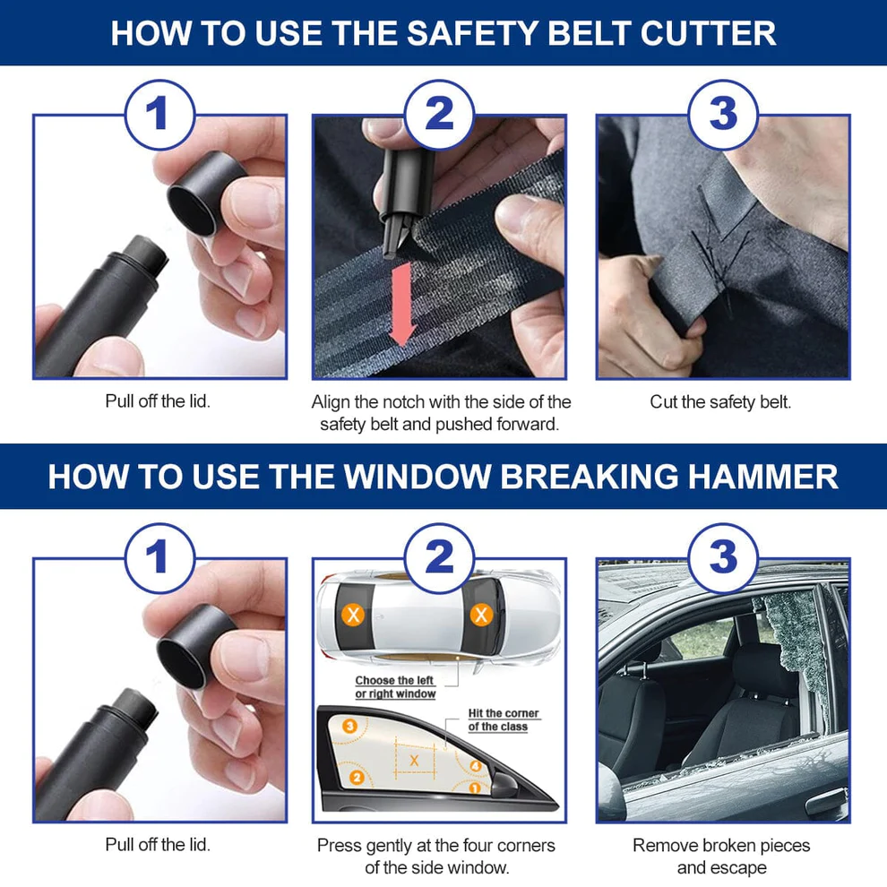 KISSHI™ Car Safety Emergency Hammer - Image 6