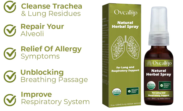 Oveallgo™ BreatheWell Natural Herbal Spray for Lung and Respiratory Support