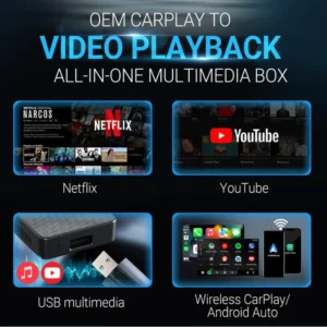 Alternative view of Oveallgo™ Play2Video Wireless CarPlay/ Android Auto