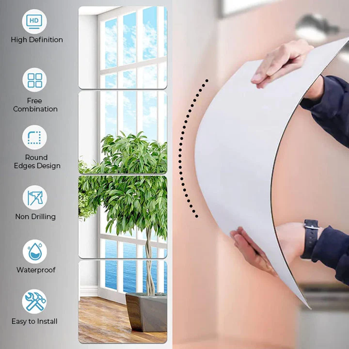 Oveallgo™ Self-Adhesive Acrylic Mirror - Image 3