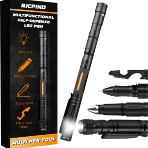 RICPIND څو اړخیز ځان دفاع LED قلم