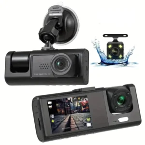 Alternative view of Seurico™ Three-Channel Dash Cam with IR Night Vision & G-Sensor