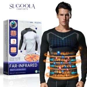 Alternative view of Sugoola™ Far-Infrared Tourmaline Magnetic Mens Undershirt