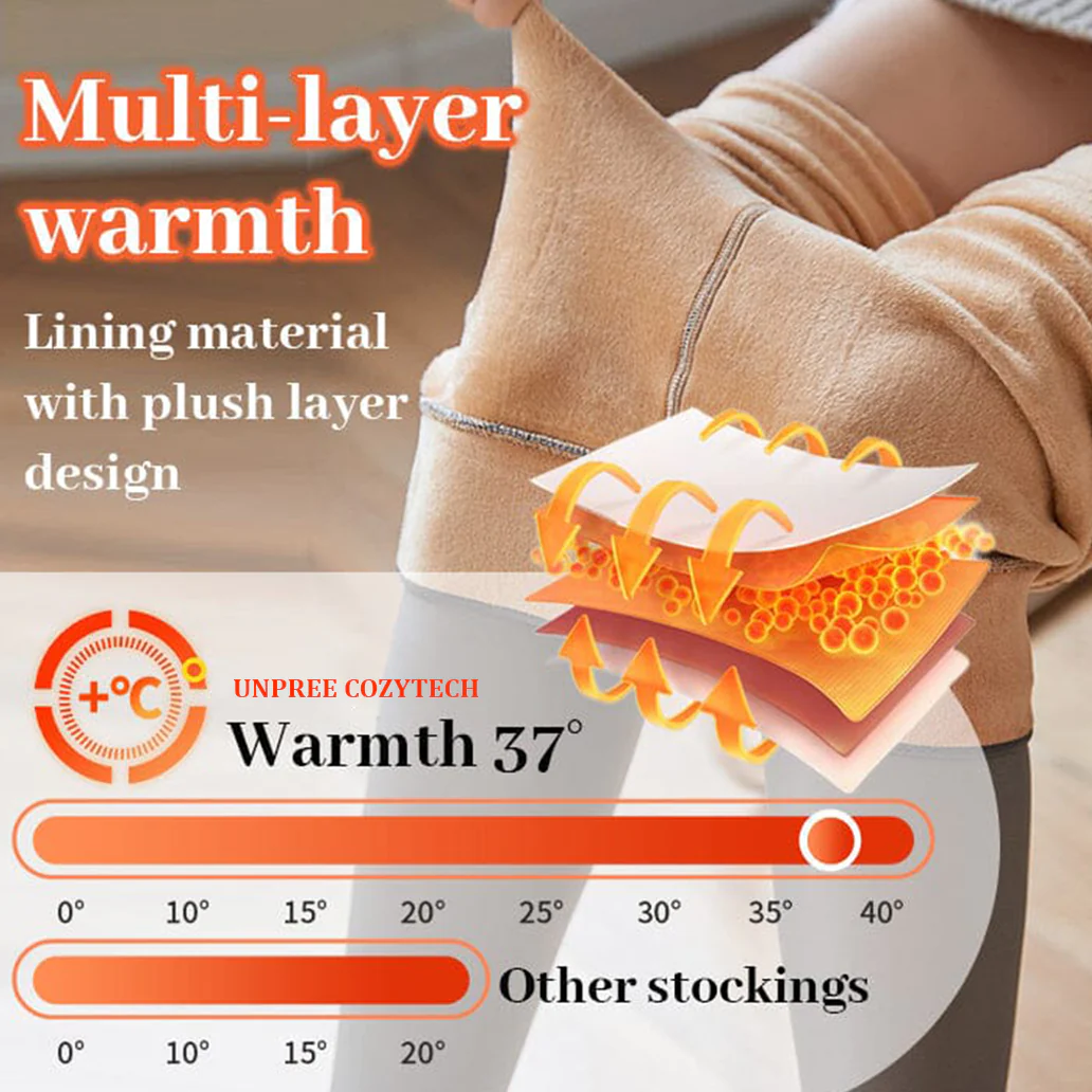 UNPREE™ COSYTECH Sexy transparente Strumpfhose mit Thermofleece-Futter