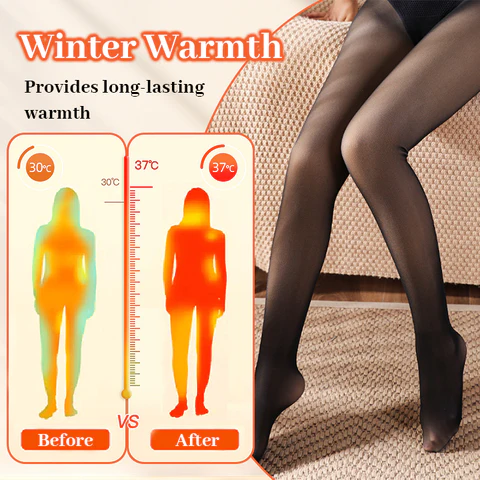 UNPREE™ COSYTECH Sexy transparente Strumpfhose mit Thermofleece-Futter