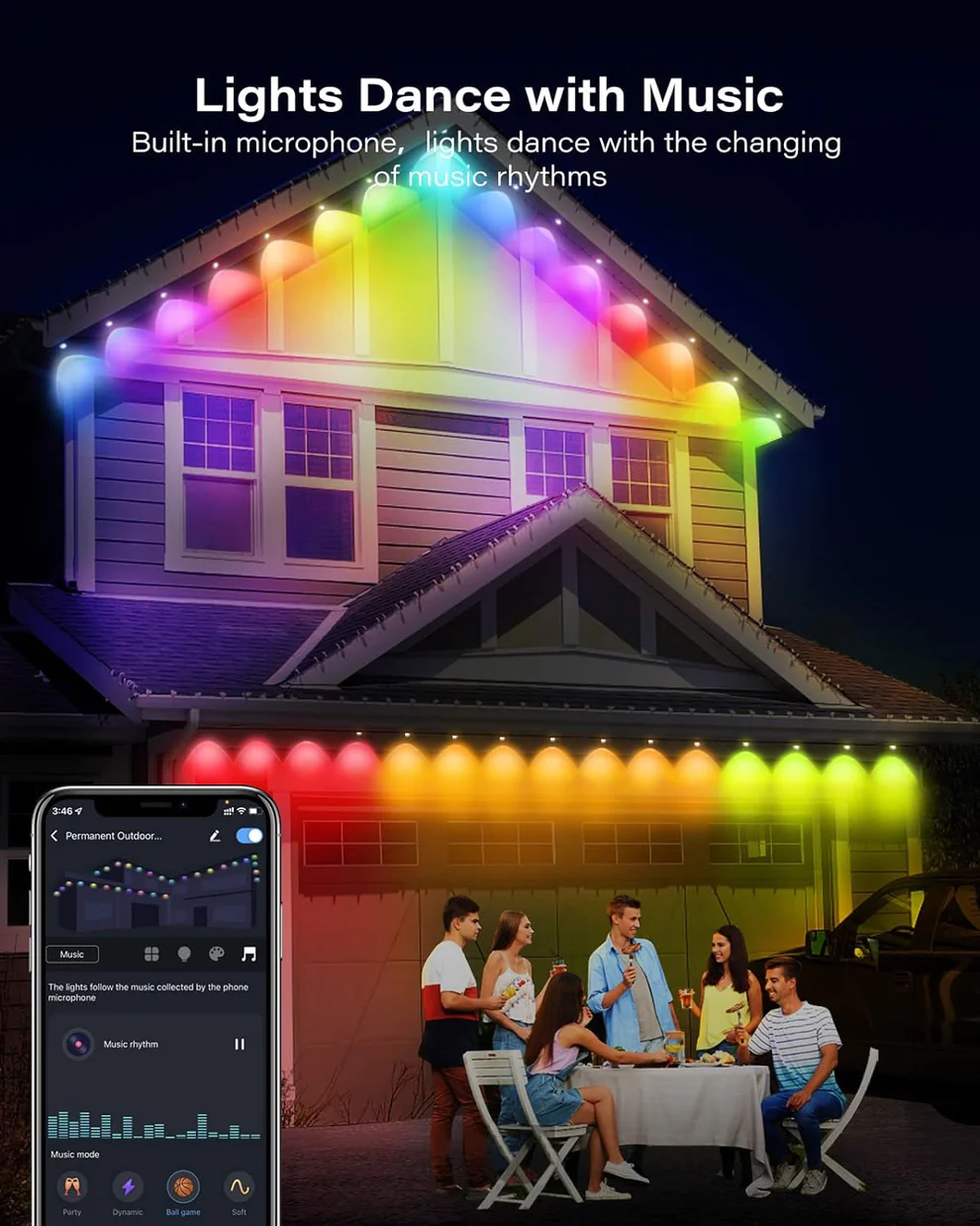 Wi-Fi Bluetooth Smart Permanent Led for outdoor - Image 3