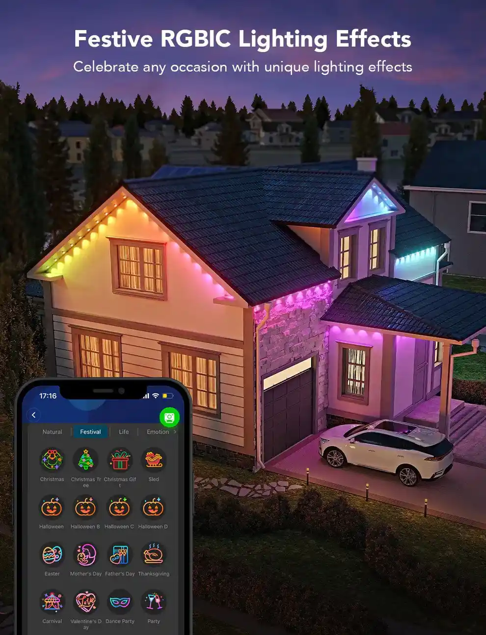 Wi-Fi Bluetooth Smart Permanent Led for outdoor - Image 4