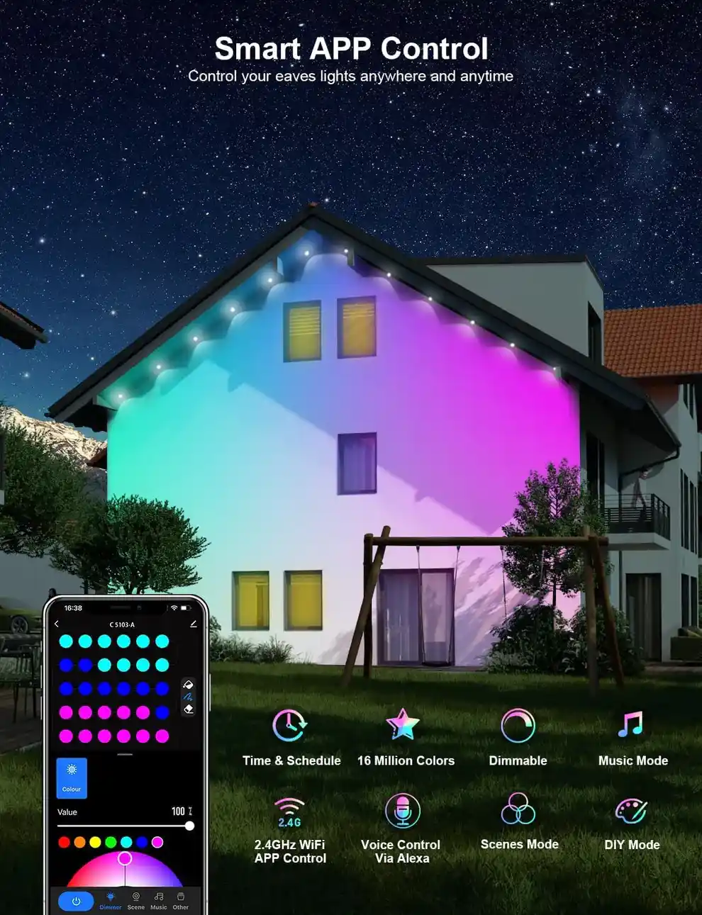 Wi-Fi Bluetooth Smart Permanent Led for outdoor - Image 5