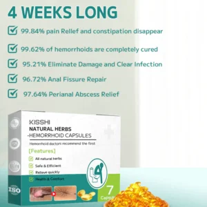 Kisshi™ Natural Herbal Strength Hemorrhoid Capsules
