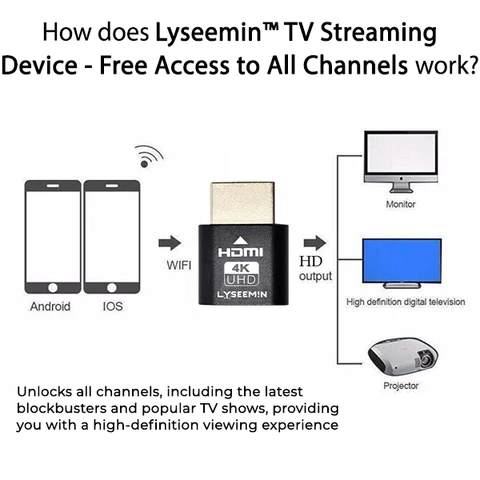 Lyseemin™ TV-Streaming-Gerät – Kostenloser Zugang zu allen Kanälen