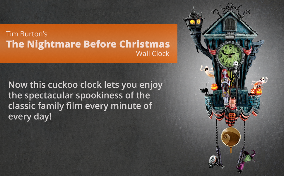 Disney Tim Burton ‘The Nightmare Before Christmas’ Wall Clock
