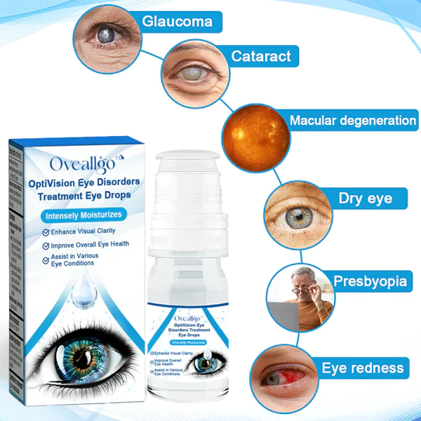Oveallgo™ Clear OptiVision डोळा विकार उपचार आय ड्रॉप्स