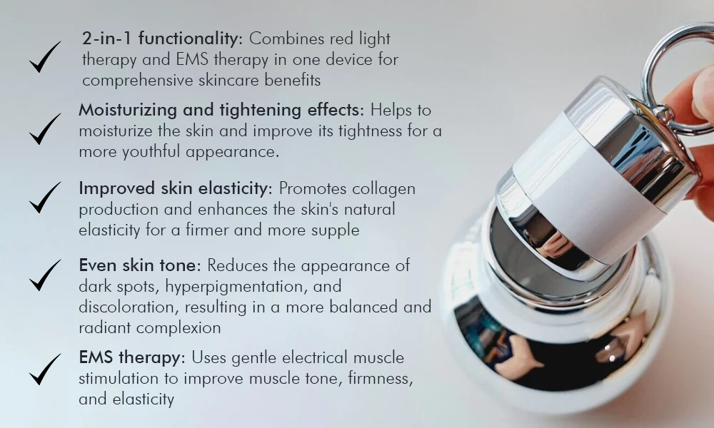 Oveallgo™ Korean Gold Seal Lifting Cream+ 2-in-1 Red Light / EMS Therapy Device SET