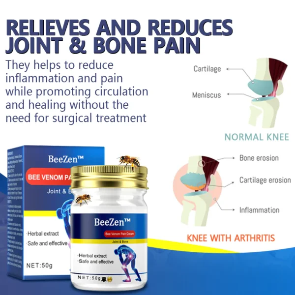 BeeZen™ New Zealand Bee Venom Joint and Bone Therapy အဆင့်မြင့်ခရင်မ်