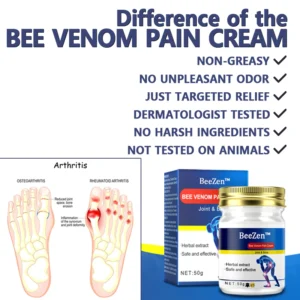 Crème avancée pour thérapie articulaire et osseuse au venin d'abeille de Nouvelle-Zélande BeeZen™