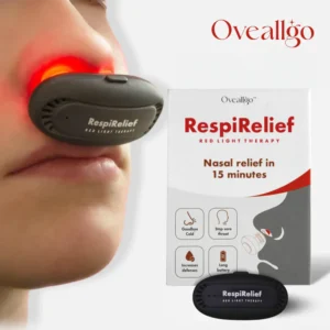Nástroj Oveallgo™ RespiRelief Ultimate Red Light pro nosní terapii