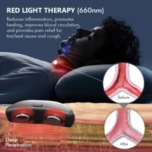 iRosesilk™ CoughEND Vibro-Light Therapy Trachea Soothing Instrument