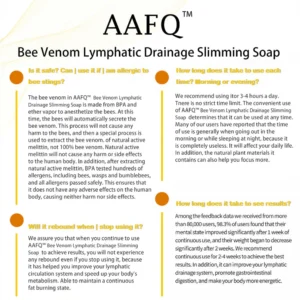 AAFQ™ Bee Venom Lymphatic Drainage Slimming Soap