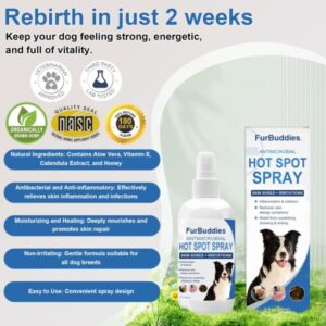 FurBuddies® Hot Spot Spray for Dogs Skin Sores and Irritations